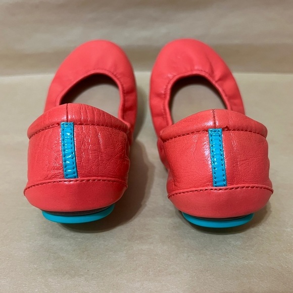 Tieks by Gavrieli | Poppy Red Leather Ballet Flats Foldable Shoes Size 6 - Picture 11 of 15